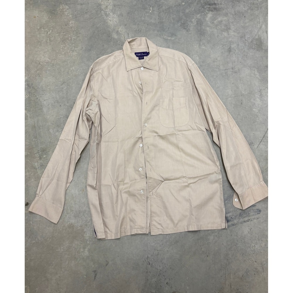 Ralph Lauren Made‎ in Italy Cotton Button Down Shirt Mens Medium